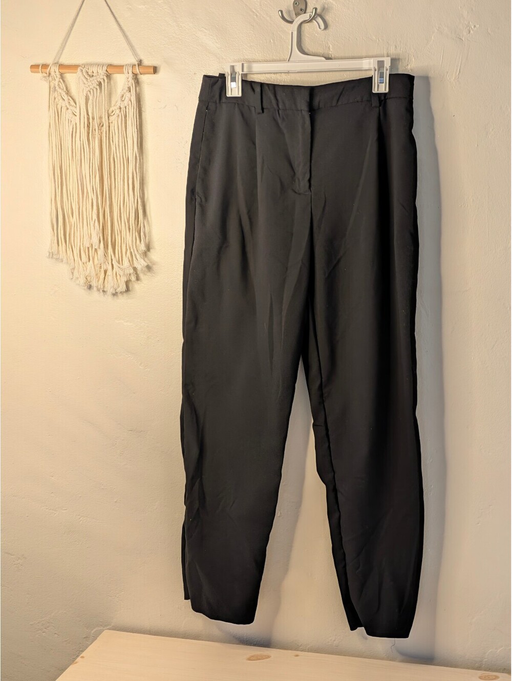 H&M Black Tailored Suit Trousers Size US 10 / EUR 42